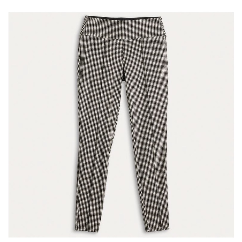 Nine West, Ladies Stylish black and tan Checkered Women's Pants or grey solid.